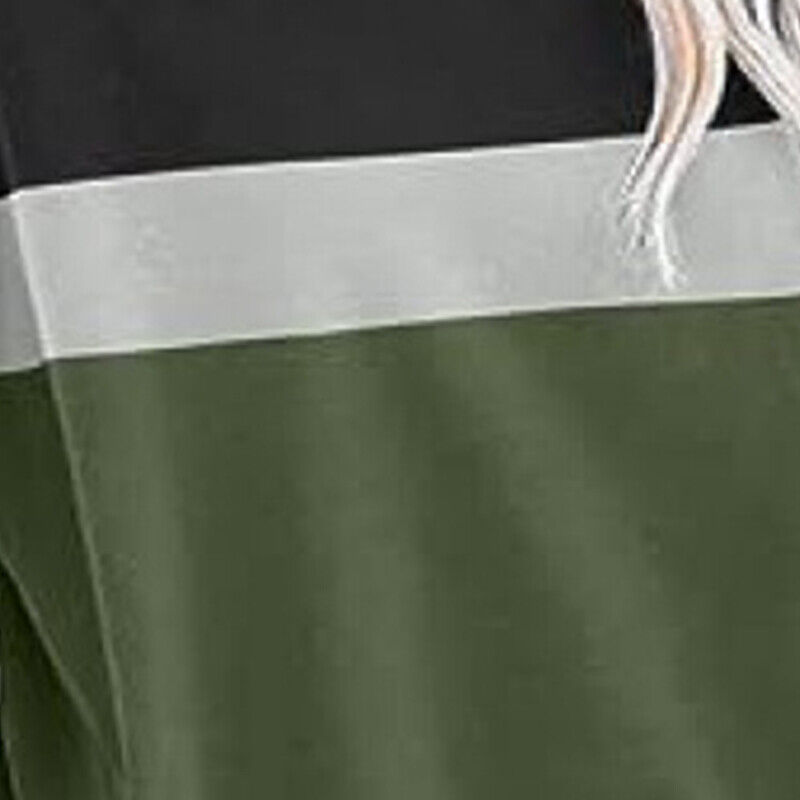 Casual Colorblocked Long Sleeve Hoodie Sweatshirt for Women Running Top - Picture 36 of 51