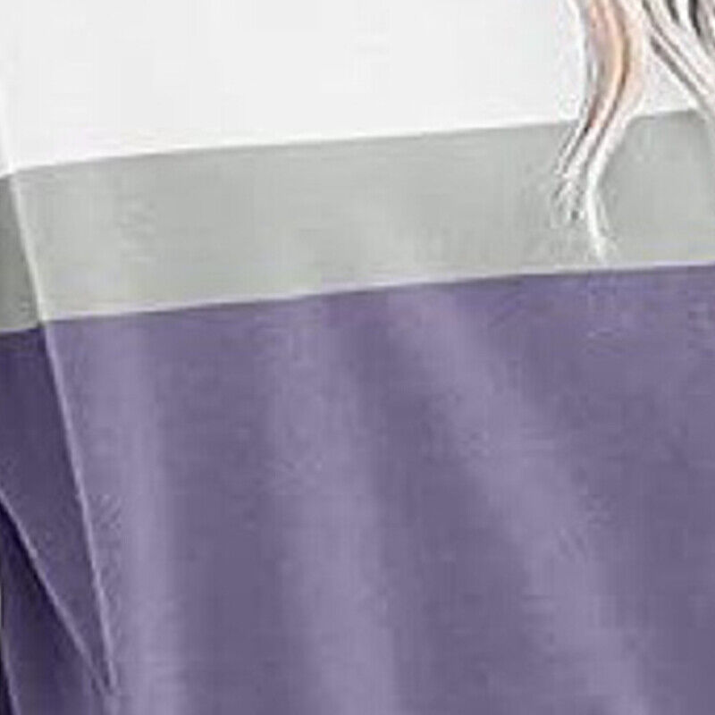 Casual Colorblocked Long Sleeve Hoodie Sweatshirt for Women Running Top - Picture 51 of 51