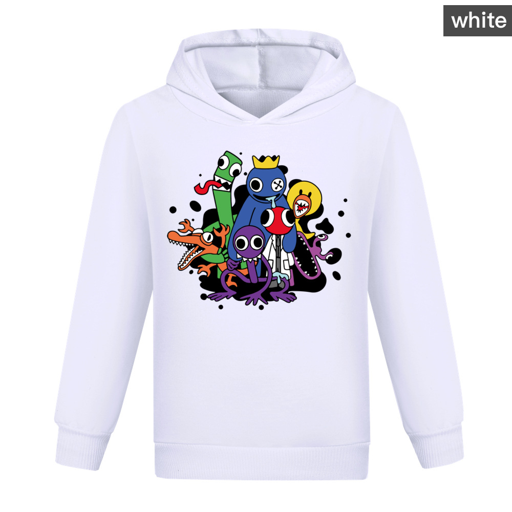 Boys Girls Rainbow Friends Casual Long Sleeve Hoodie Kids Hooded Sweatshirt Tops - Picture 17 of 29