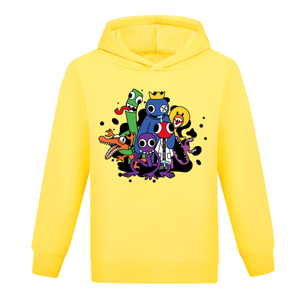 Boys Girls Rainbow Friends Casual Long Sleeve Hoodie Kids Hooded Sweatshirt Tops - Picture 18 of 29