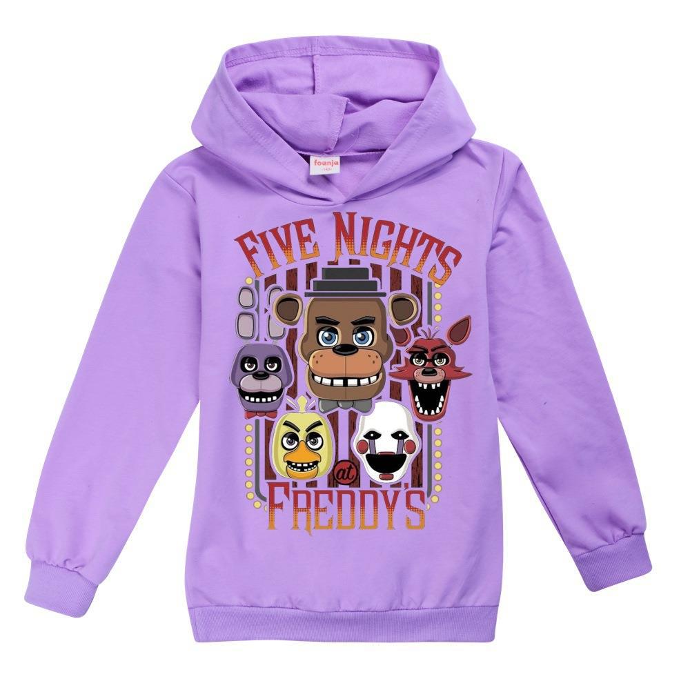 Five nights at Freddy's Hoodies Kids Boys Girls Casual Hooded Jumpers Tops UK - Picture 18 of 27