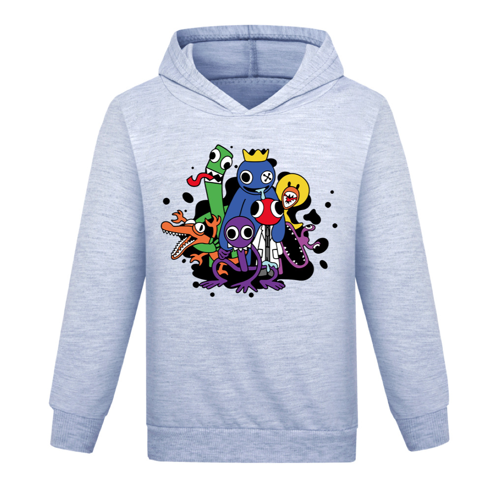 Boys Girls Rainbow Friends Casual Long Sleeve Hoodie Kids Hooded Sweatshirt Tops - Picture 21 of 29