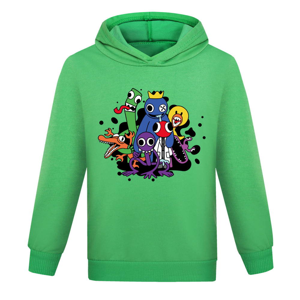 Boys Girls Rainbow Friends Casual Long Sleeve Hoodie Kids Hooded Sweatshirt Tops - Picture 22 of 29