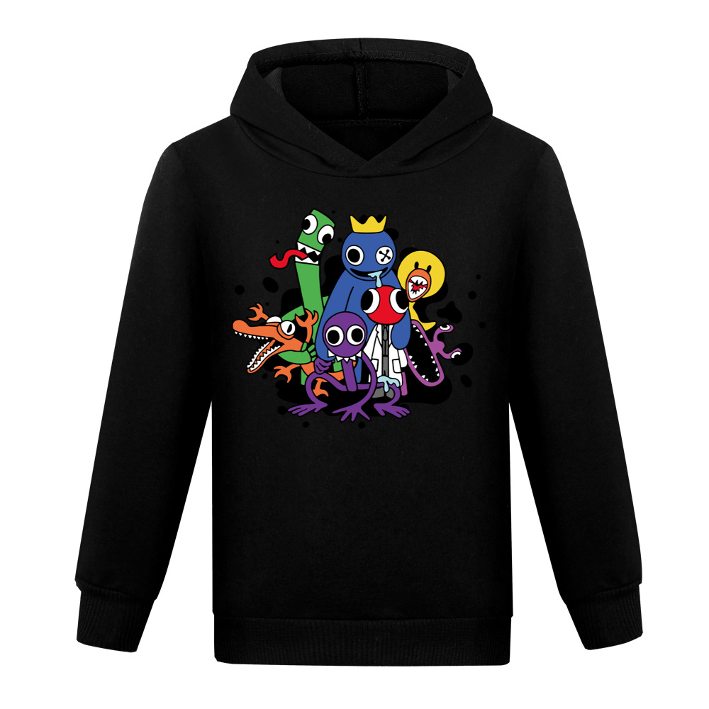 Boys Girls Rainbow Friends Casual Long Sleeve Hoodie Kids Hooded Sweatshirt Tops - Picture 23 of 29