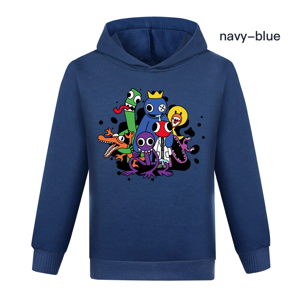 Boys Girls Rainbow Friends Casual Long Sleeve Hoodie Kids Hooded Sweatshirt Tops - Picture 25 of 29