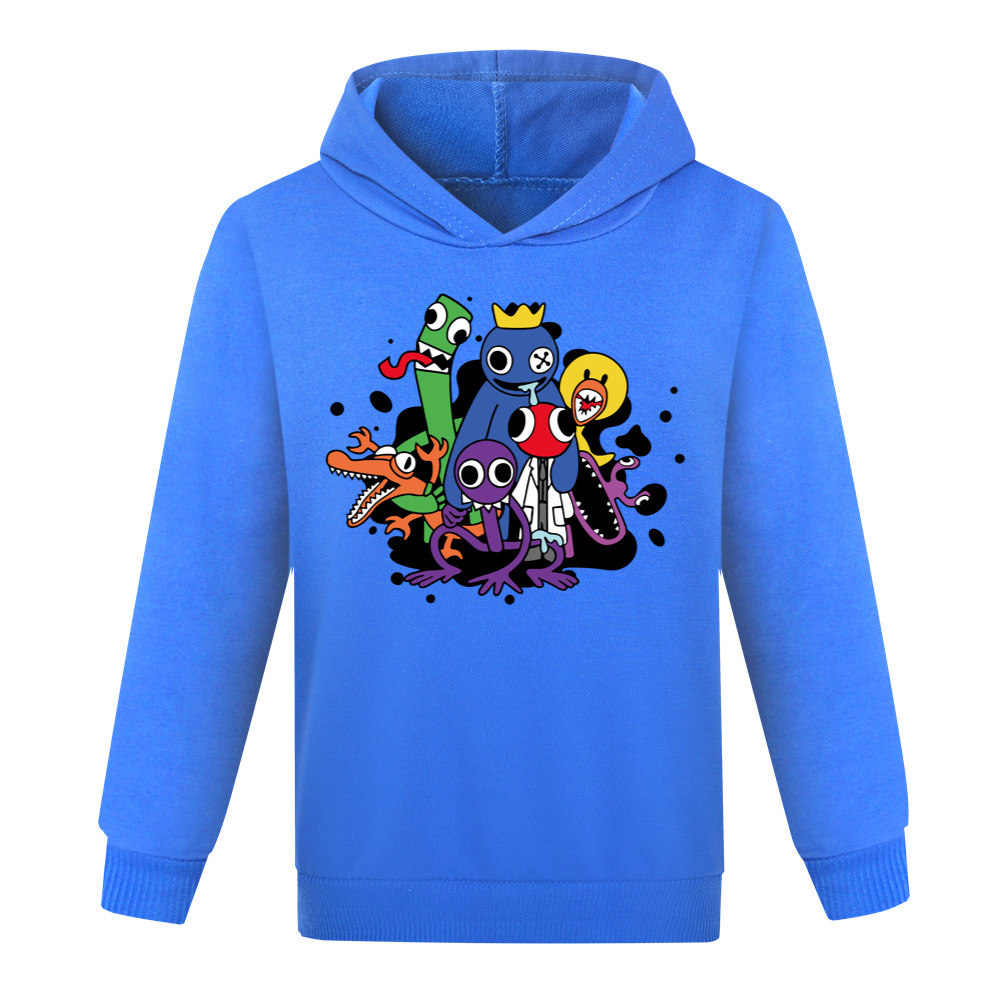 Boys Girls Rainbow Friends Casual Long Sleeve Hoodie Kids Hooded Sweatshirt Tops - Picture 26 of 29