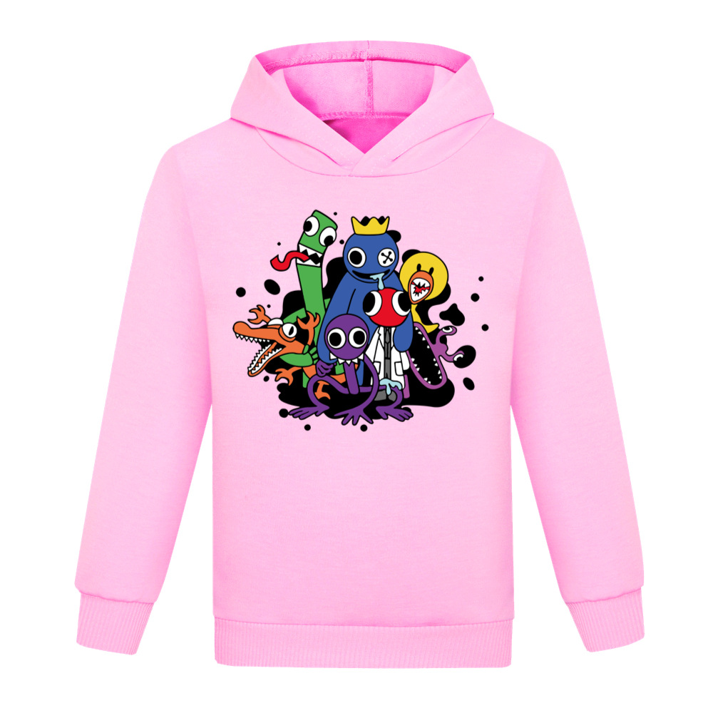 Boys Girls Rainbow Friends Casual Long Sleeve Hoodie Kids Hooded Sweatshirt Tops - Picture 27 of 29