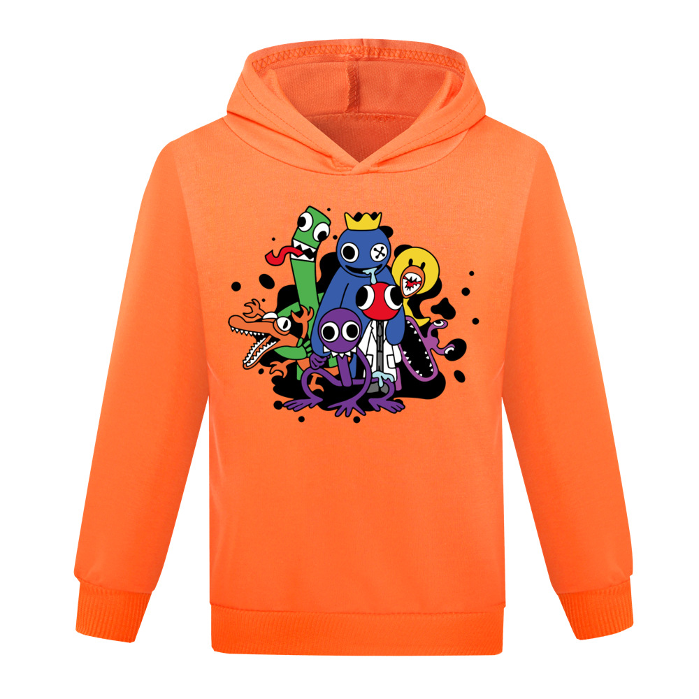 Boys Girls Rainbow Friends Casual Long Sleeve Hoodie Kids Hooded Sweatshirt Tops - Picture 29 of 29
