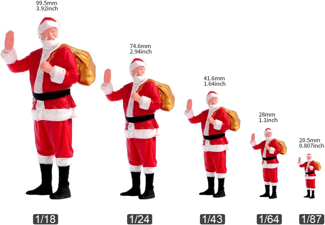 Miniaturas Diorama 1/18 1/24 1/64 1/43 1/87 Escala Navidad Serie Adornos Sce - Imagen 23 de 38