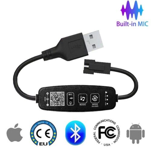 WS2812B WS2811 SPI Telecomando Musica / Bluetooth USB Controller Pixel Striscia LED Luce - Foto 8 di 12