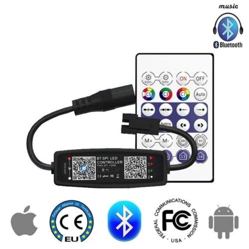 WS2812B WS2811 SPI Telecomando Musica / Bluetooth USB Controller Pixel Striscia LED Luce - Foto 9 di 12