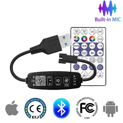 WS2812B WS2811 SPI Telecomando Musica / Bluetooth USB Controller Pixel Striscia LED Luce - Foto 12 di 12