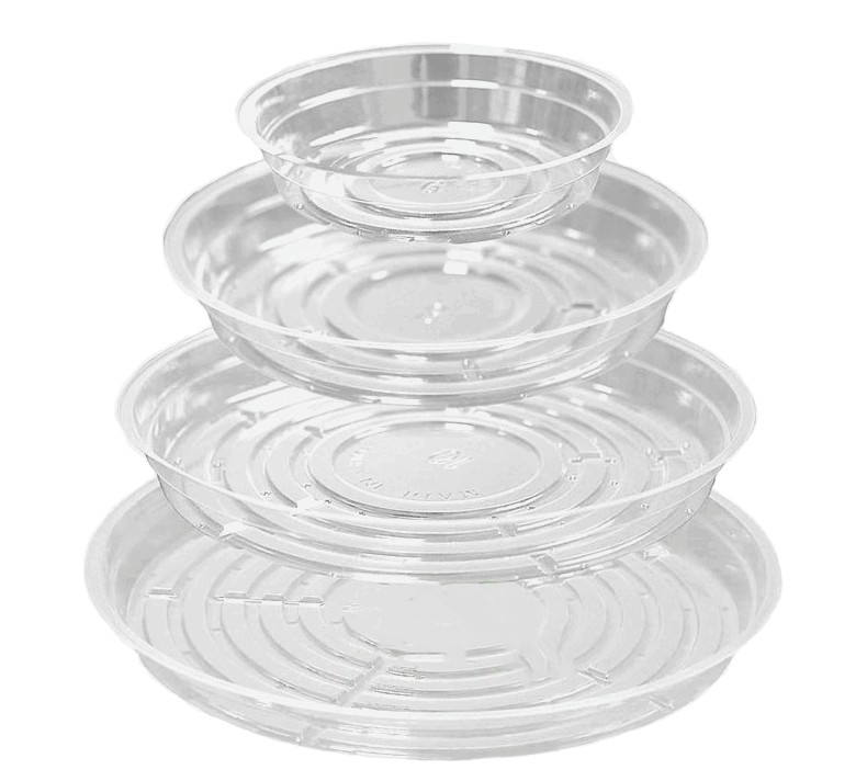20 Pack Plant Saucers 6/8/10/12 inches Clear Flower Pot Tray for Indoor Plants - Picture 13 of 13
