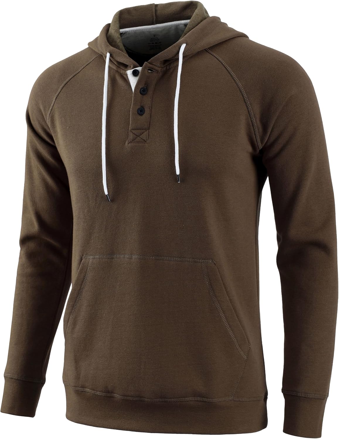 Mens Hoodies Casual Long Sleeve Pullover Sweatshirt Drawstring with Kanga Pocket - Picture 19 of 28