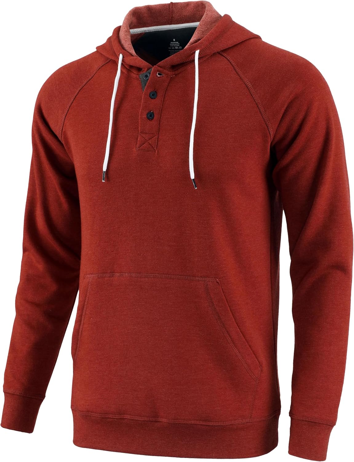 Mens Hoodies Casual Long Sleeve Pullover Sweatshirt Drawstring with Kanga Pocket - Picture 20 of 28