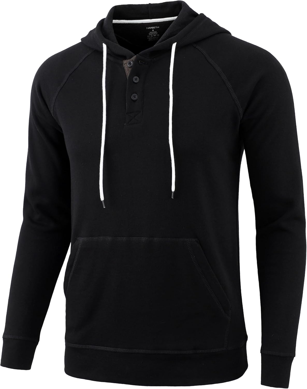 Mens Hoodies Casual Long Sleeve Pullover Sweatshirt Drawstring with Kanga Pocket - Picture 21 of 28