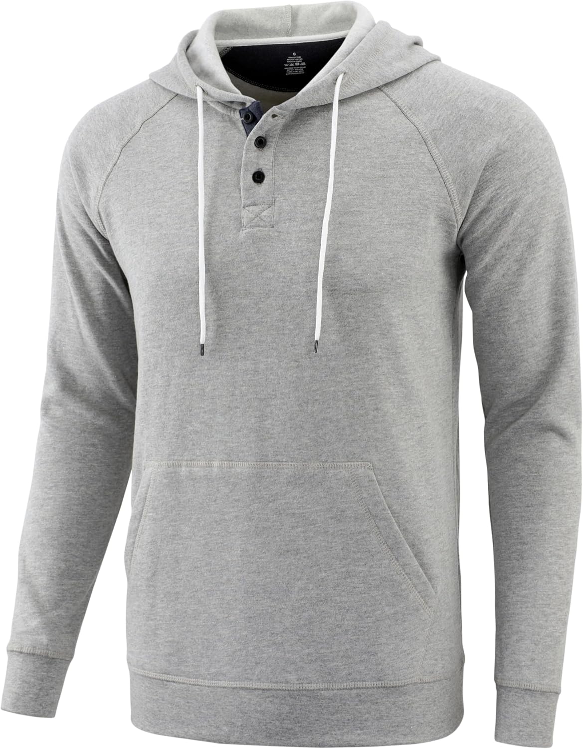 Mens Hoodies Casual Long Sleeve Pullover Sweatshirt Drawstring with Kanga Pocket - Picture 25 of 28