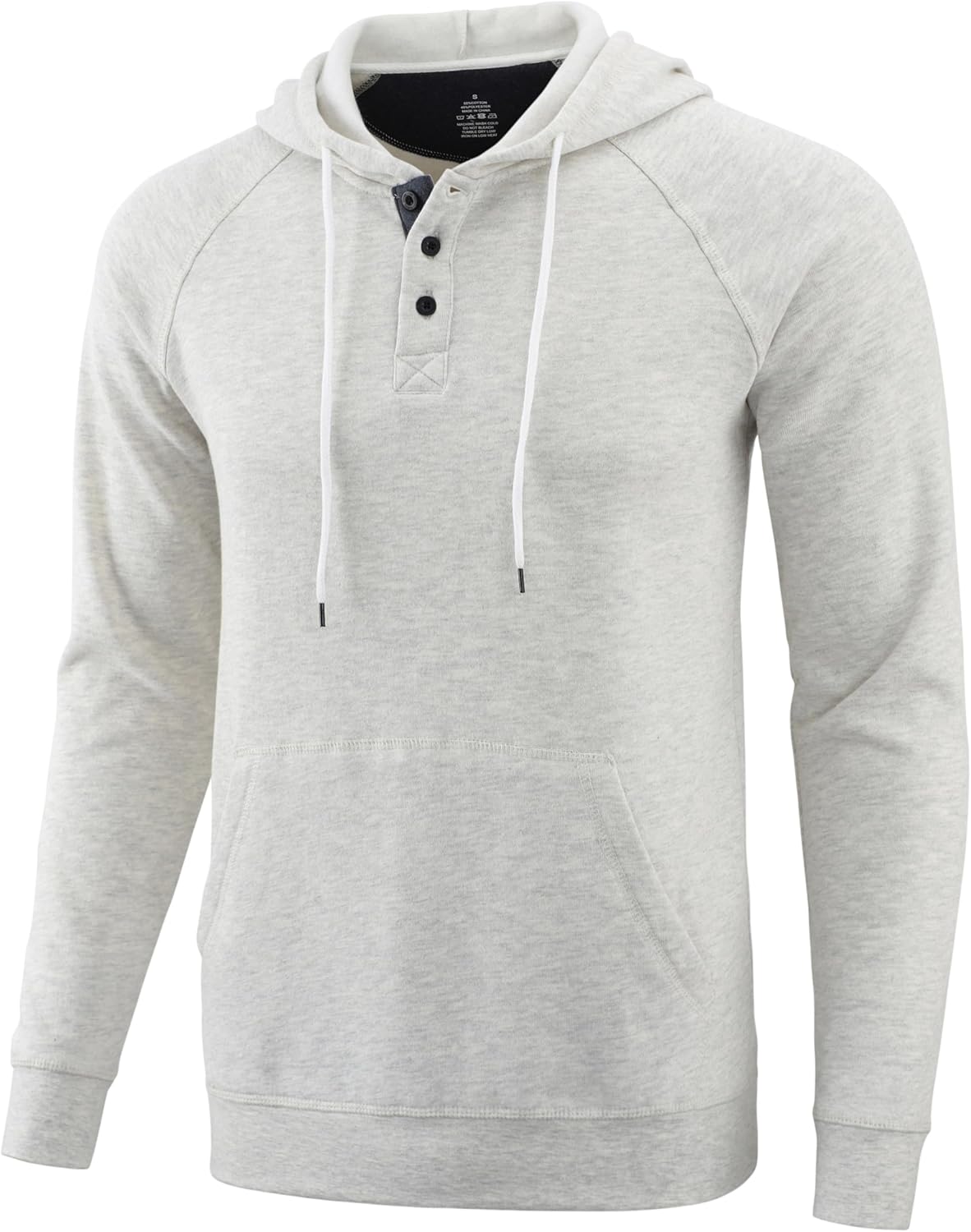 Mens Hoodies Casual Long Sleeve Pullover Sweatshirt Drawstring with Kanga Pocket - Picture 28 of 28