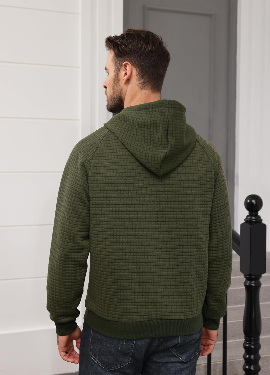 Men's Hoodie Sweatshirt Casual Pullover Hooded Sweatshirts Warm Lightweight - Picture 21 of 37
