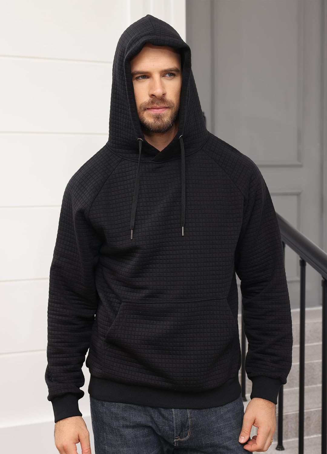 Men's Hoodie Sweatshirt Casual Pullover Hooded Sweatshirts Warm Lightweight - Picture 24 of 37