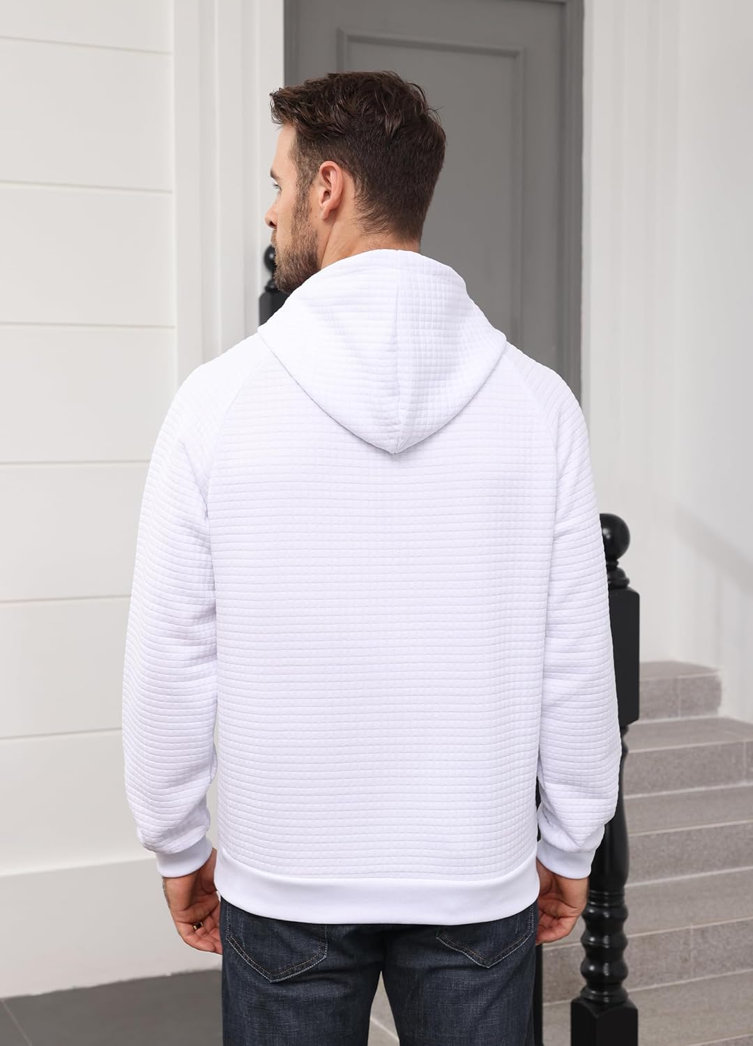 Men's Hoodie Sweatshirt Casual Pullover Hooded Sweatshirts Warm Lightweight - Picture 36 of 37
