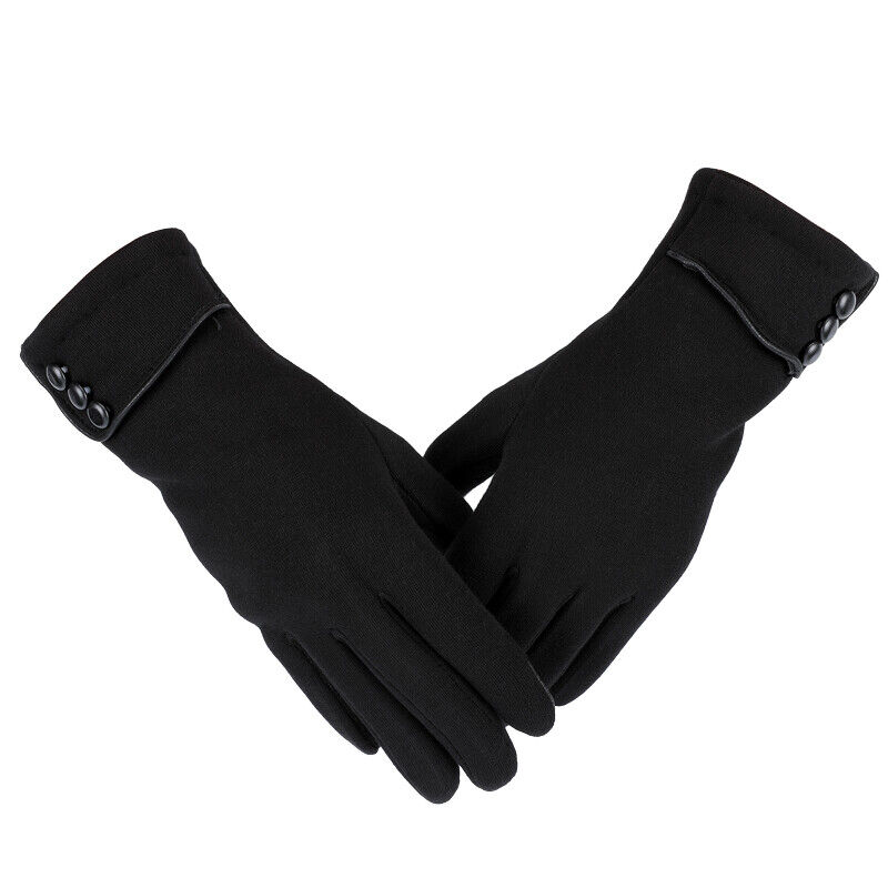 Soft and Warm Cashmere Wool Gloves - Touch Screen Fleece Mittens for Women