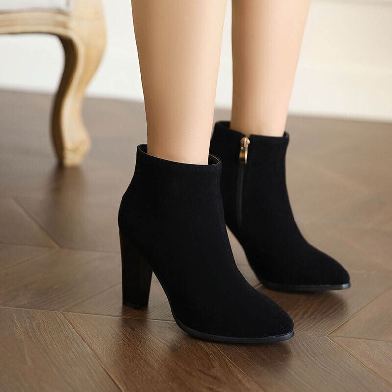 Plus Size Pointed Toe Party Bootie Shoes Women