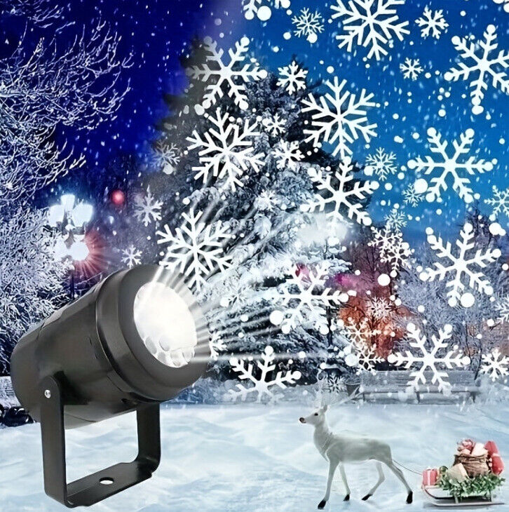 Halloween Christmas LED Projector Light Laser Moving Landscape Xmas Decor Lamp