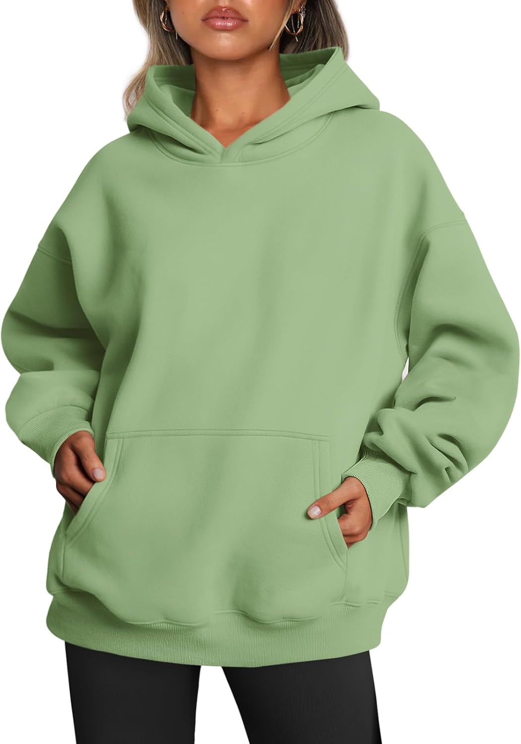 Women's Fleece Oversized Hoodie - Cozy Pullover Sweatshirt for Cold Weather - Picture 80 of 345