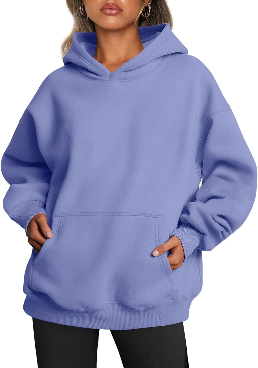 Women's Fleece Oversized Hoodie - Cozy Pullover Sweatshirt for Cold Weather - Picture 136 of 345