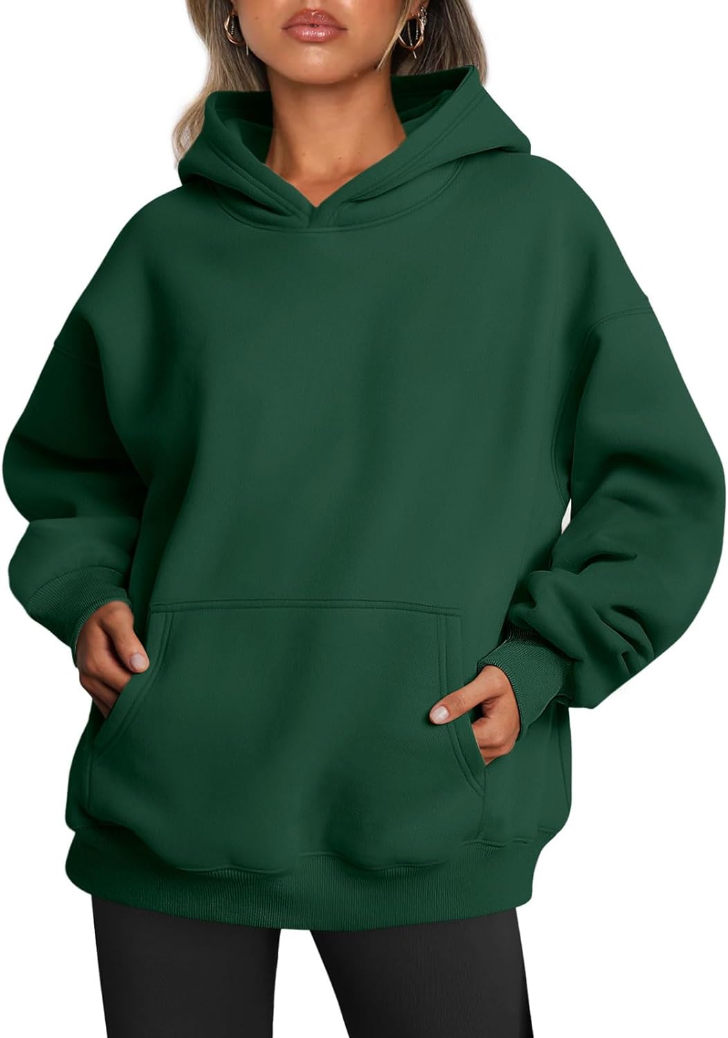 Women's Fleece Oversized Hoodie - Cozy Pullover Sweatshirt for Cold Weather - Picture 157 of 345