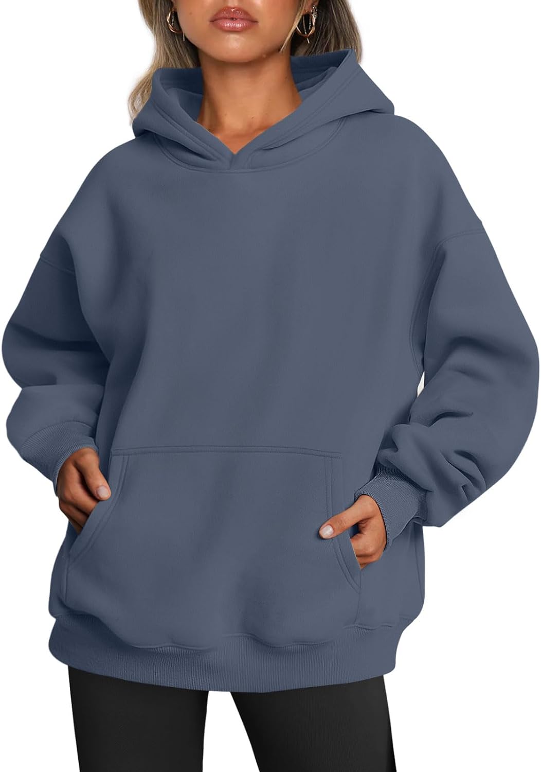 Women's Fleece Oversized Hoodie - Cozy Pullover Sweatshirt for Cold Weather - Picture 318 of 345