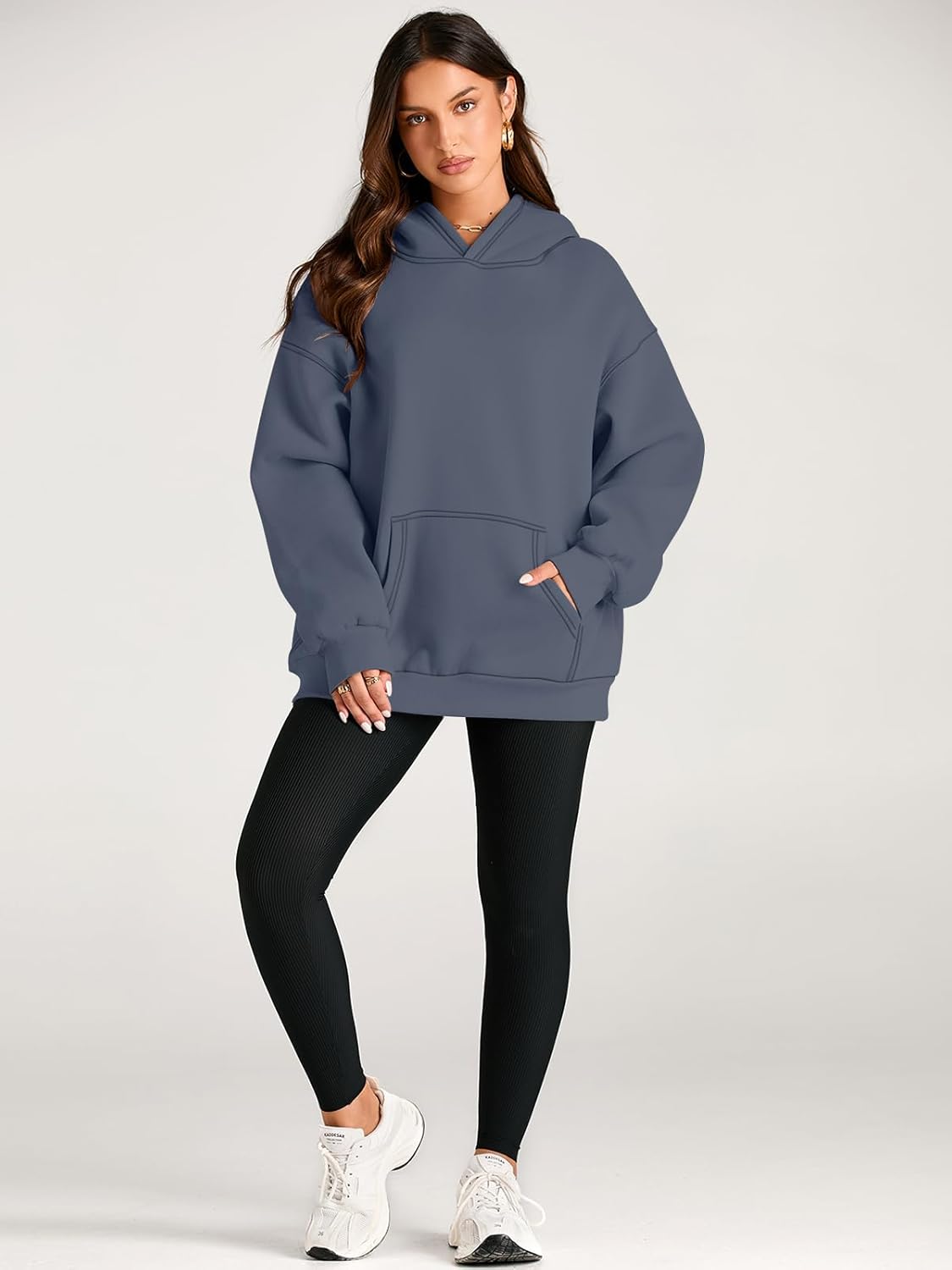 Women's Fleece Oversized Hoodie - Cozy Pullover Sweatshirt for Cold Weather - Picture 322 of 345
