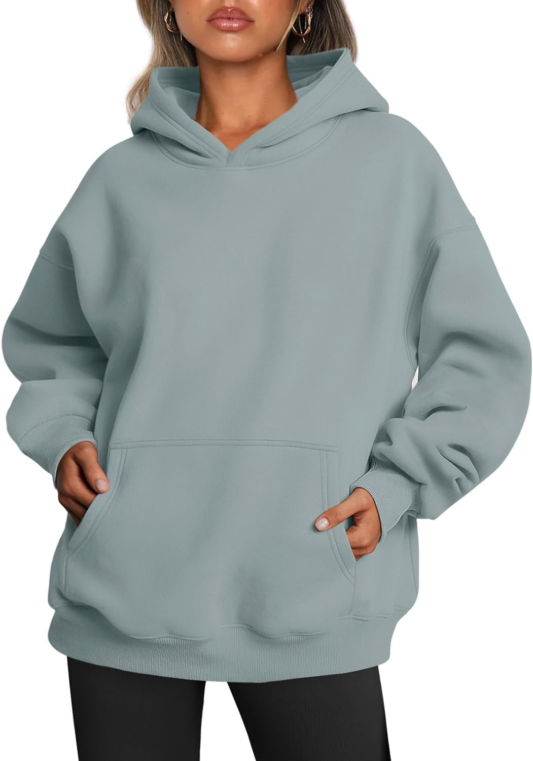 Women's Fleece Oversized Hoodie - Cozy Pullover Sweatshirt for Cold Weather - Picture 332 of 345