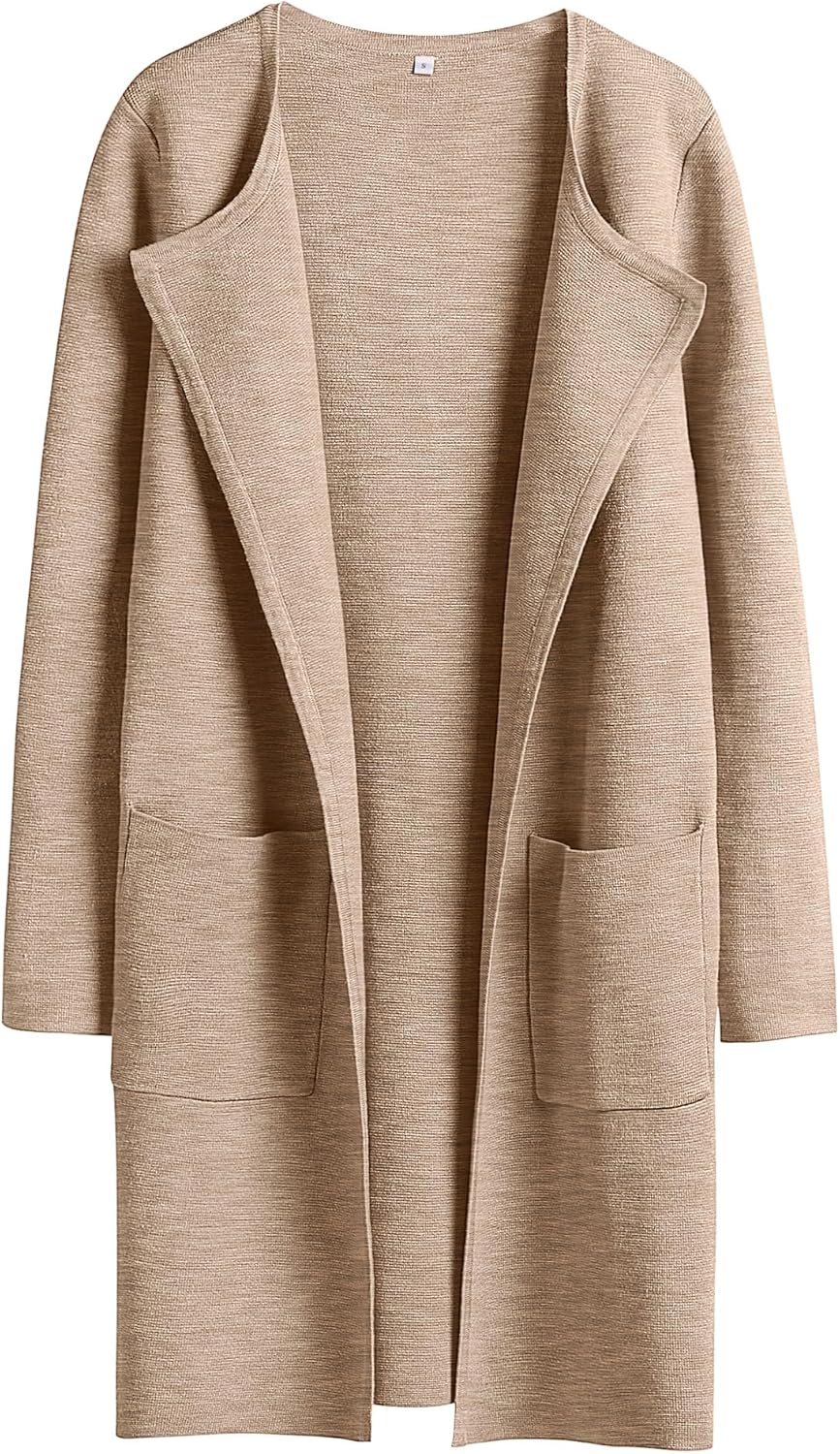 Women's Open Front Knit Lightweight Cardigan Coatigan Sweater Lady Jacket Coat - Picture 24 of 259