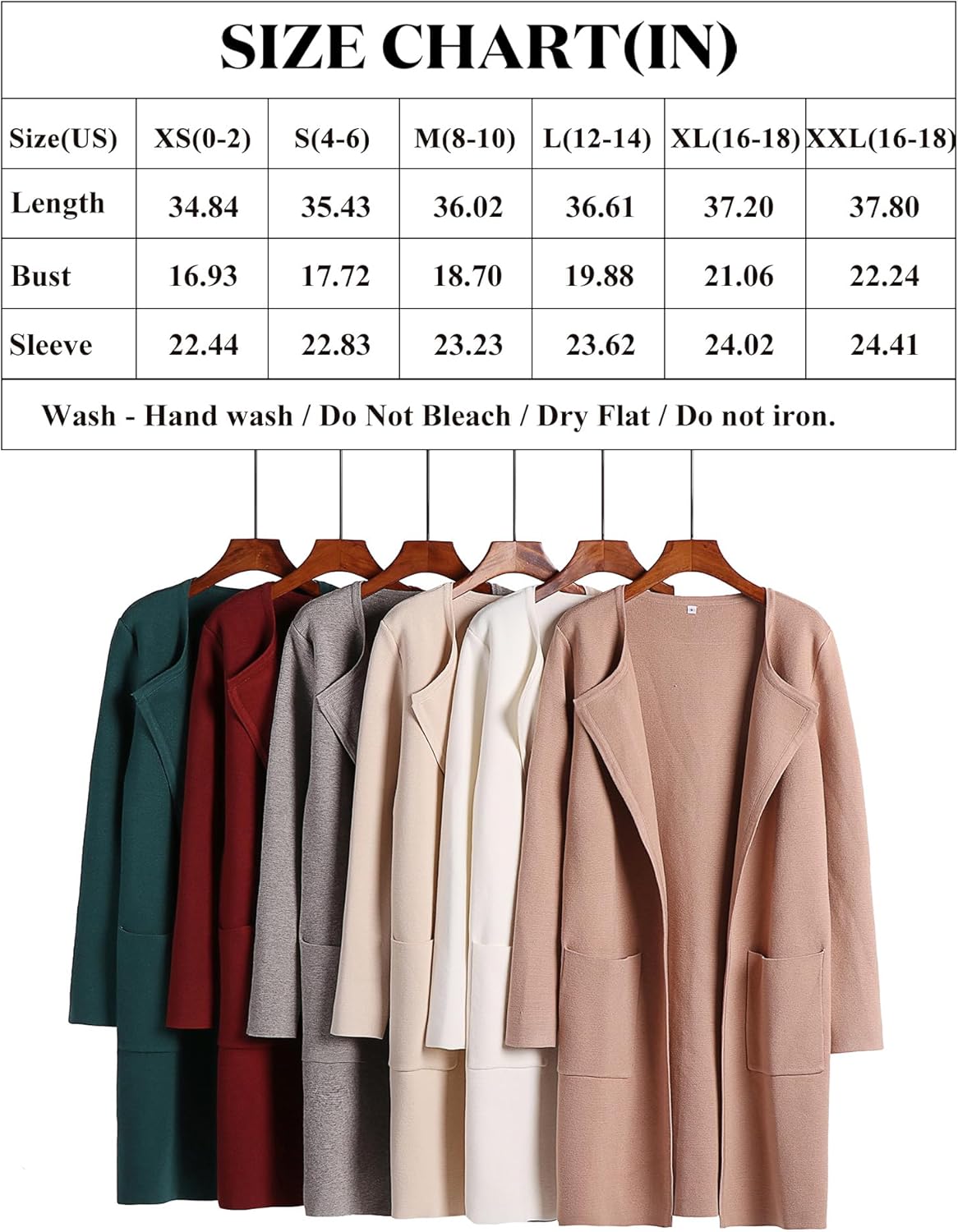 Women's Open Front Knit Lightweight Cardigan Coatigan Sweater Lady Jacket Coat - Picture 133 of 259