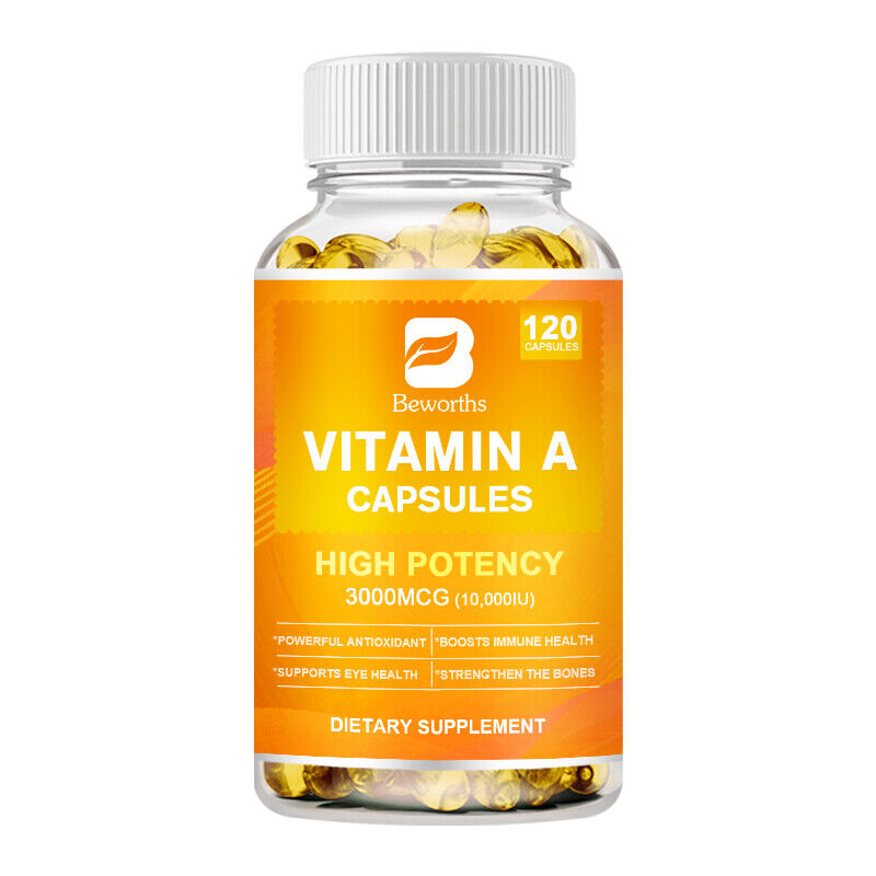 Vitamin A 10,000 IU High Potency Supports Healthy Vision & Immune System