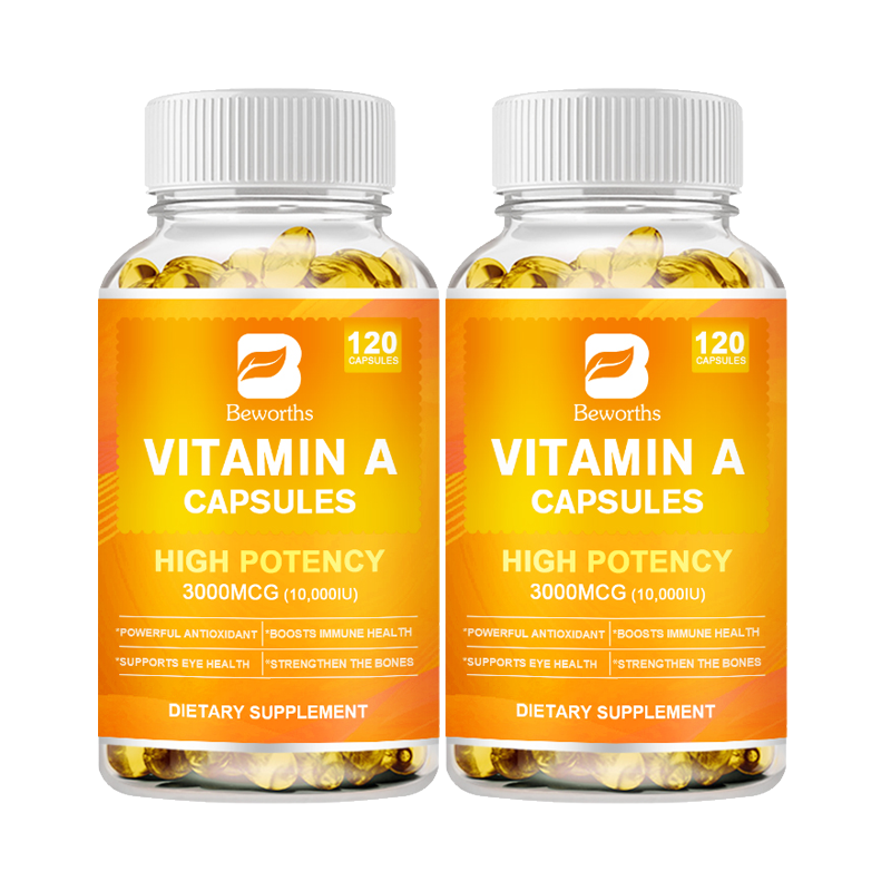 Vitamin A 10,000 IU High Potency Supports Healthy Vision & Immune System