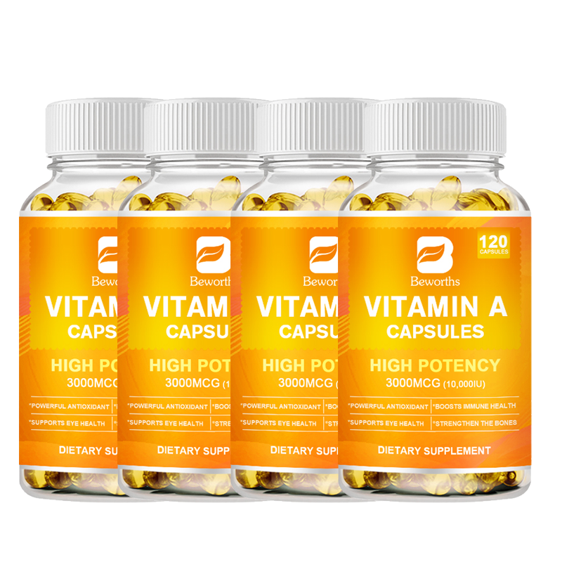 Vitamin A 10,000 IU High Potency Supports Healthy Vision & Immune System