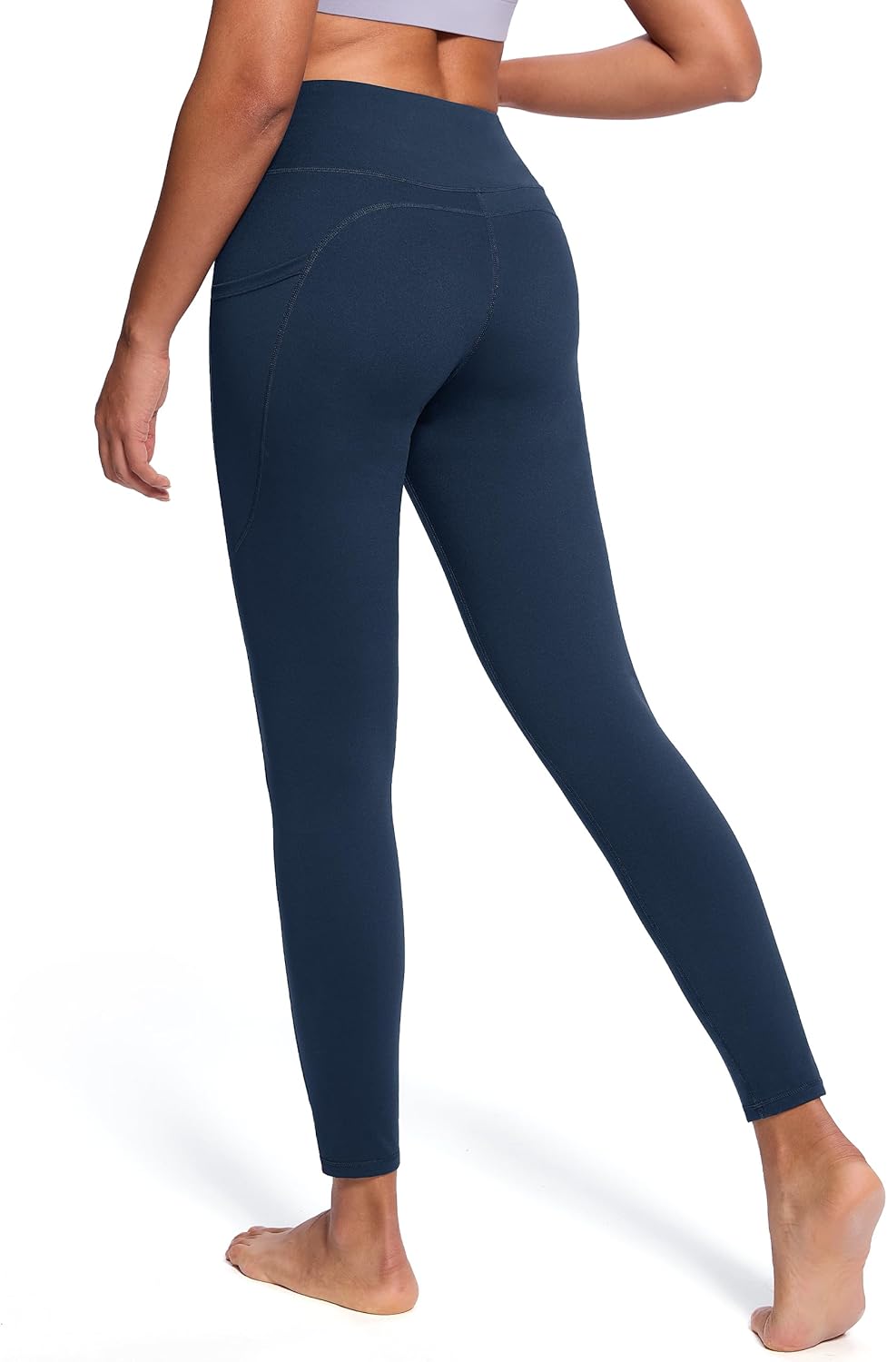 Women's 28"/31"/34" Fleece Lined Yoga Leggings High Waisted Pants with Pockets - Picture 35 of 51