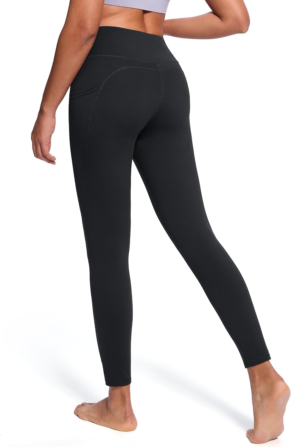 Women's 28"/31"/34" Fleece Lined Yoga Leggings High Waisted Pants with Pockets - Picture 26 of 51
