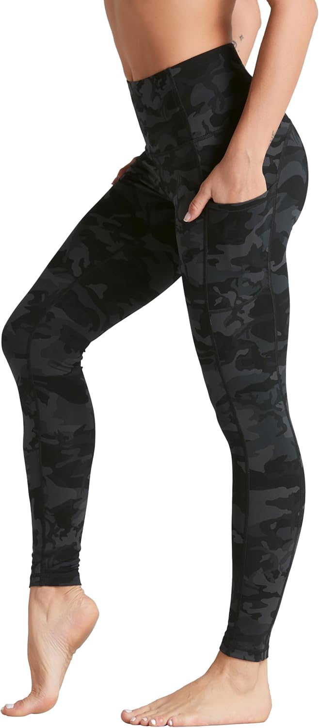 Women's High Waist Yoga Pants Soft Athletic Workout Leggings with Deep Pockets - Picture 34 of 59