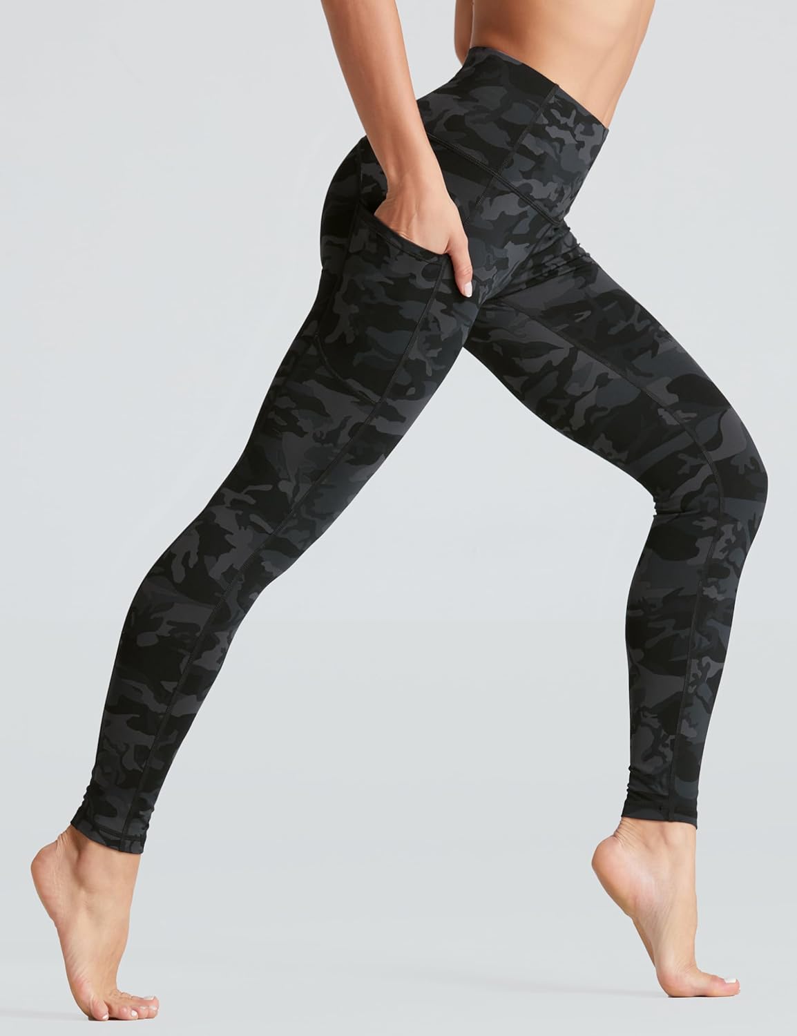 Women's High Waist Yoga Pants Soft Athletic Workout Leggings with Deep Pockets - Picture 35 of 59