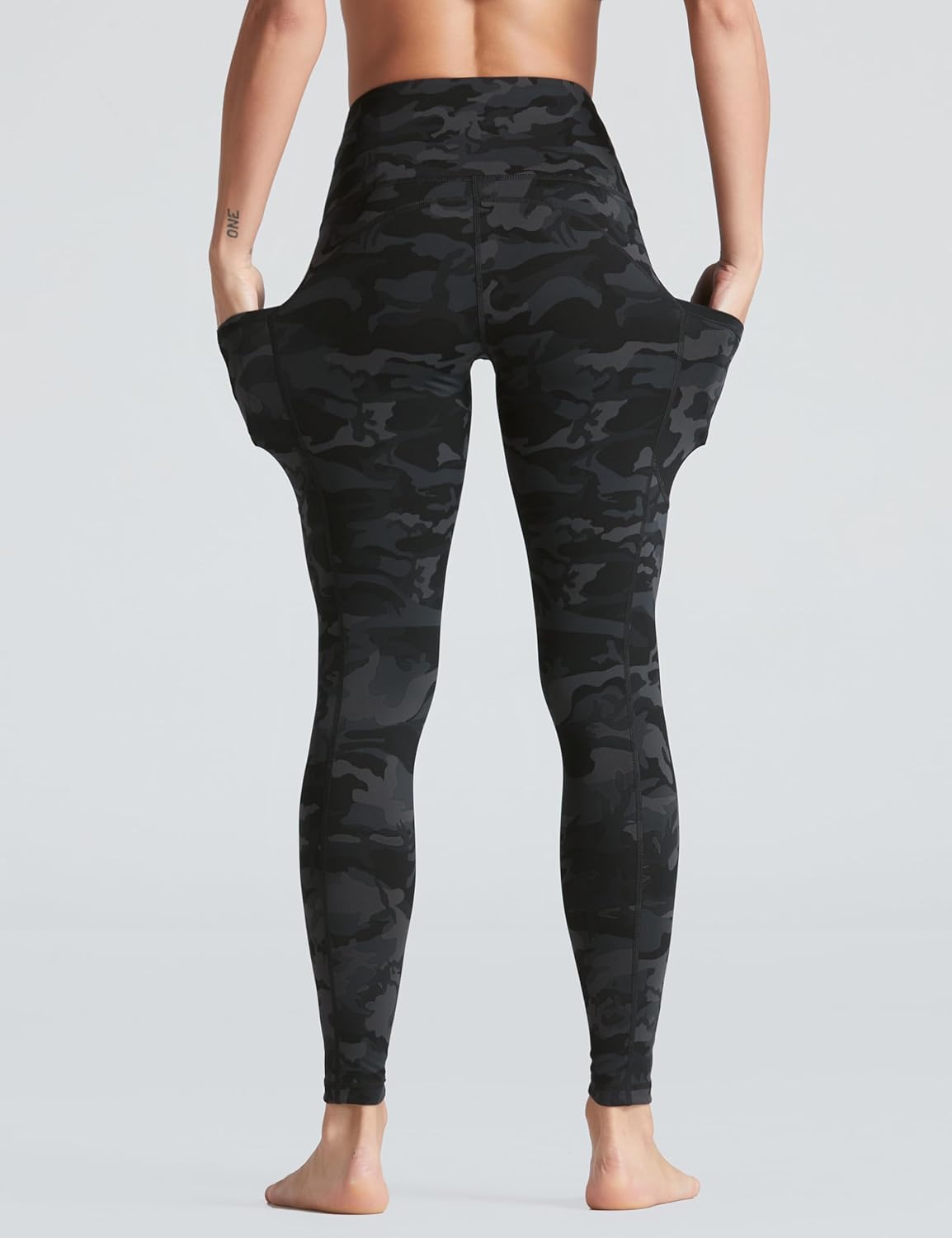 Women's High Waist Yoga Pants Soft Athletic Workout Leggings with Deep Pockets - Picture 36 of 59