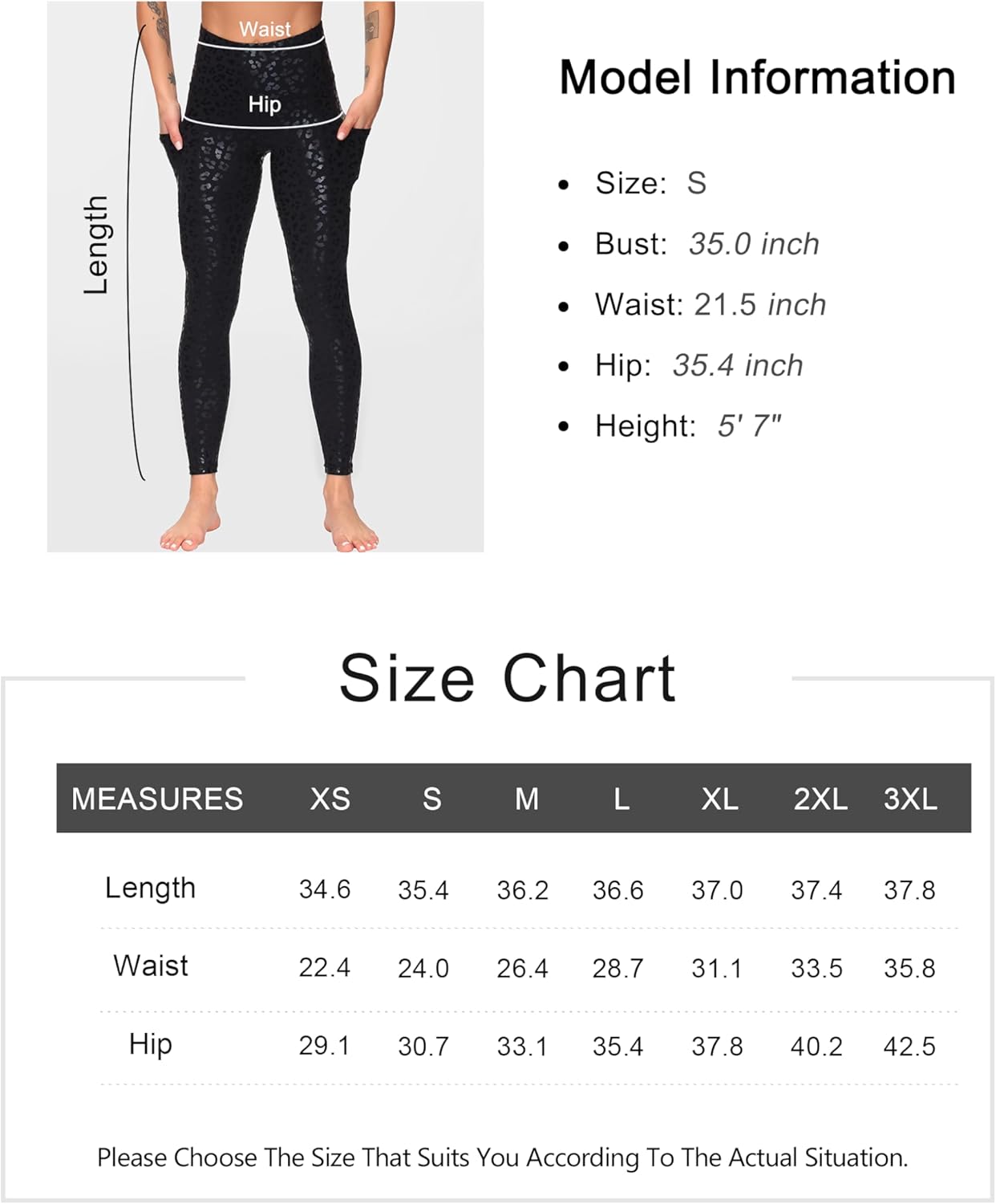 Women's High Waist Yoga Pants Soft Athletic Workout Leggings with Deep Pockets - Picture 49 of 59