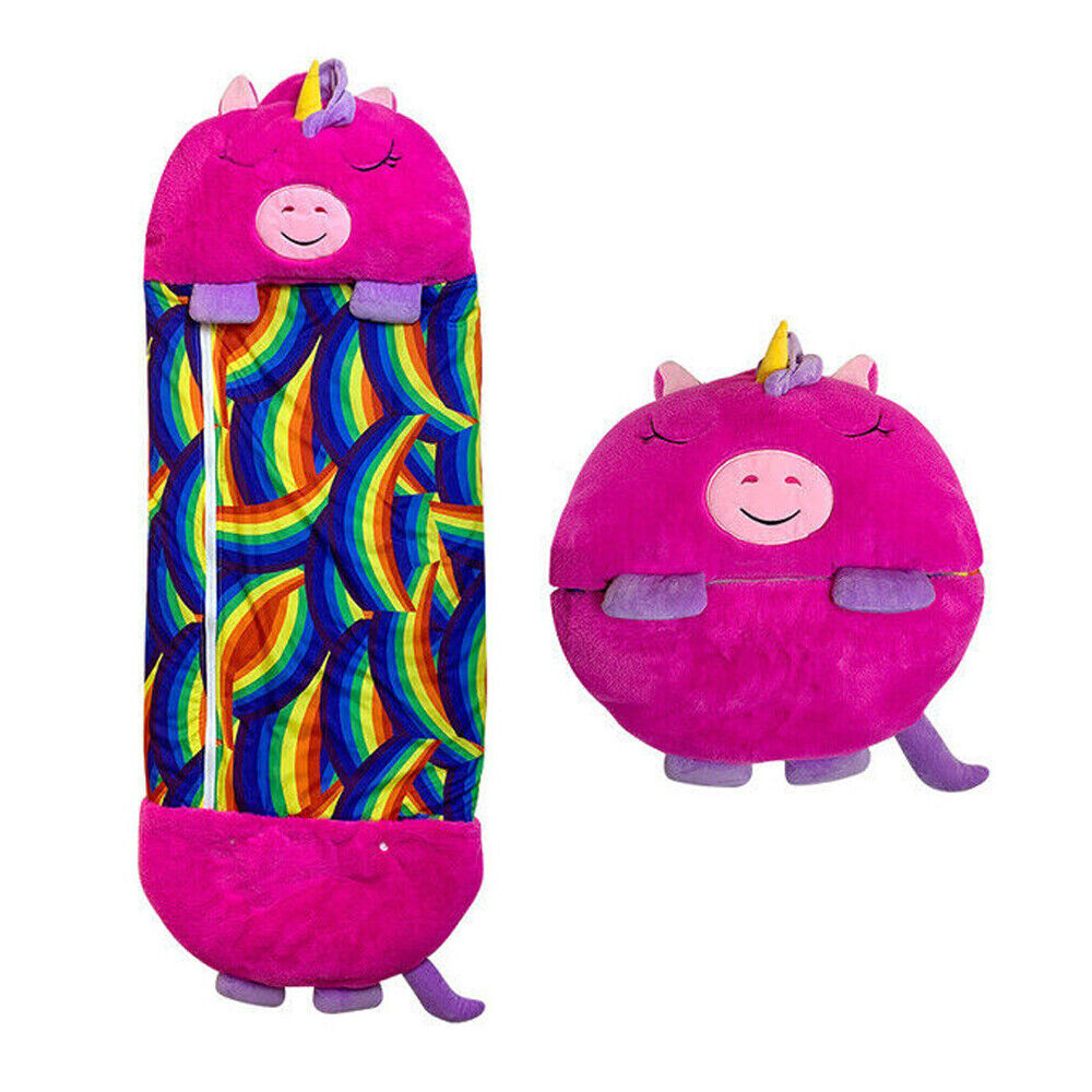 Sleeping Bag Happy Napping Napper Kid FUNNY Pillow Warm Camping Unicorn Gift NEW - Picture 22 of 29