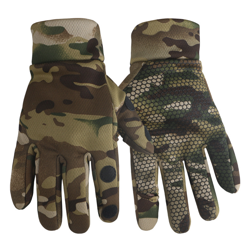 Tactical Camouflage Gloves Thickened Riding Motorcycle Gloves Outdoor Training