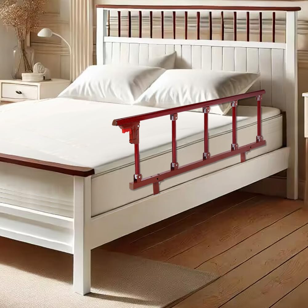 Bed Rails for Elderly Adults Safety Side Guard Assist Rail Foldable Bed Railing - Picture 7 of 12