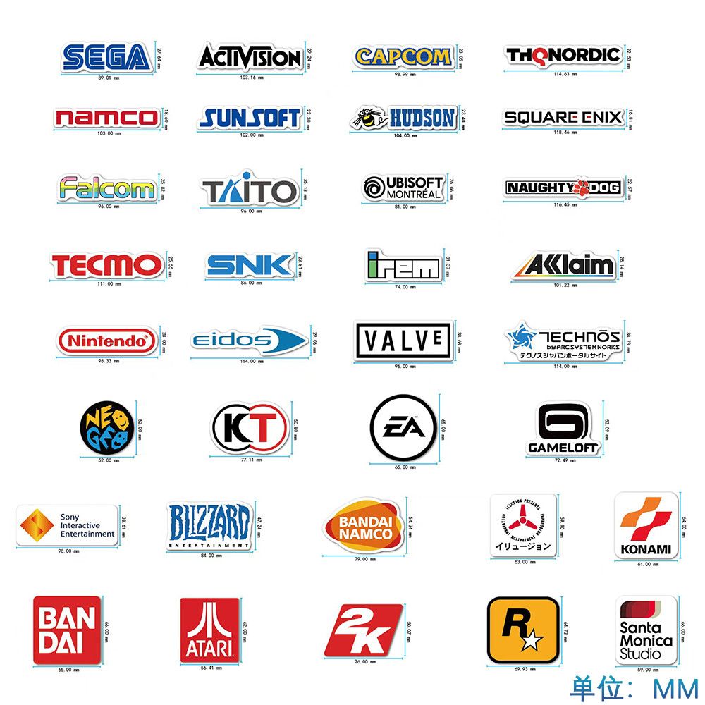 Game console PS5 sticker 2K Blizzard EA Bandai SONY game waterproof sticker - Picture 12 of 15