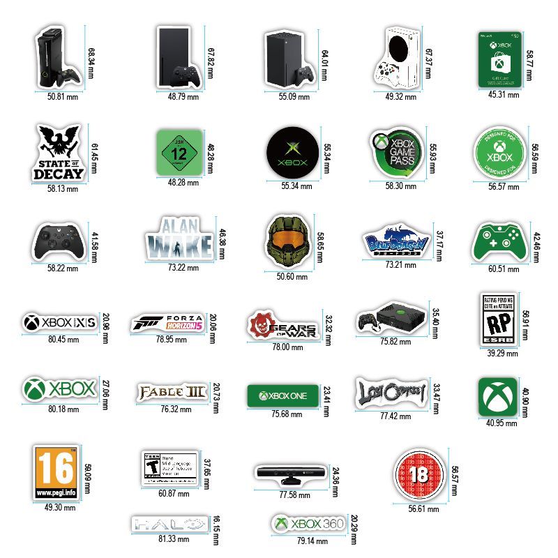 Game console PS5 sticker 2K Blizzard EA Bandai SONY game waterproof sticker - Picture 14 of 15